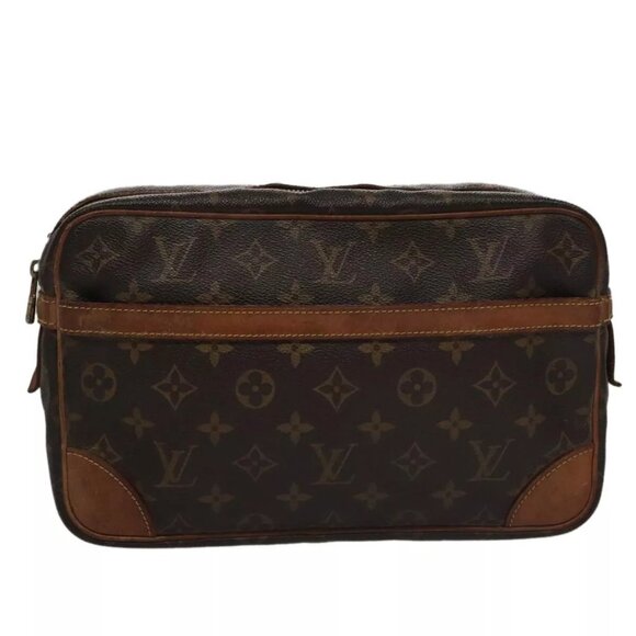 LOUIS VUITTON Monogram Compiegne 28 Clutch Bag M51845 LV Auth ep6924 - Picture 3 of 15